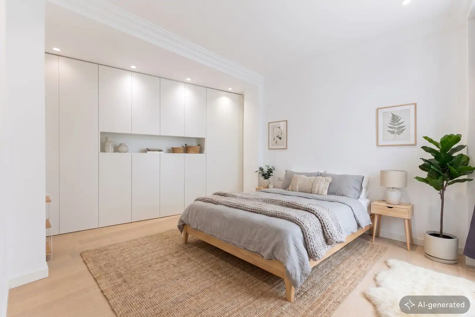 Bedroom of Flat for rent in Valencia  with Air Conditioner, Heating and Furnished