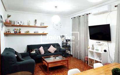 Living room of Flat for sale in  Jaén Capital  with Air Conditioner, Parquet flooring and Balcony