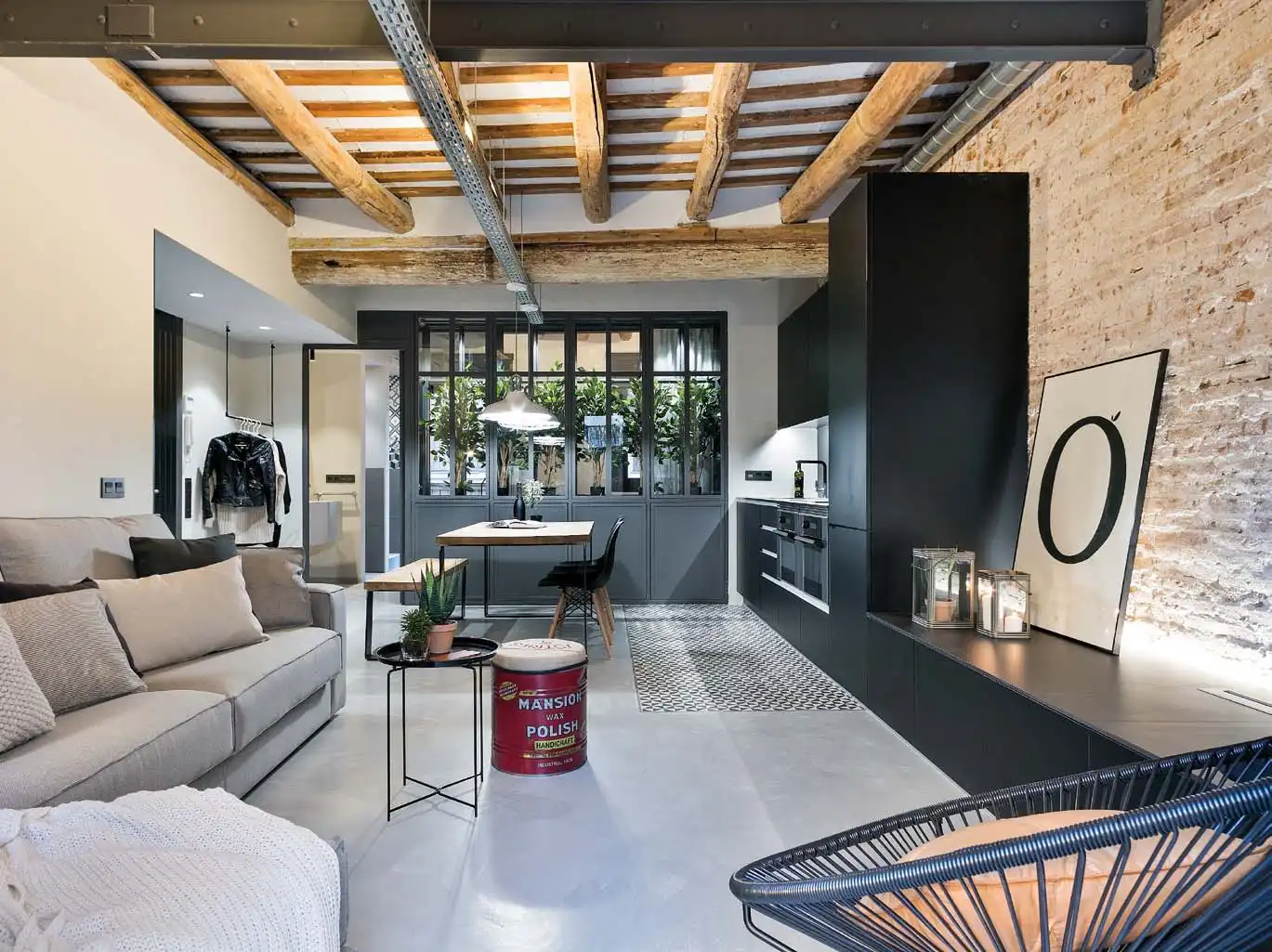 Sala de estar de Nave industrial en venta en Barcelona