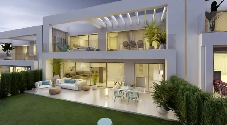 Terraza de Apartamento en venta en Sotogrande con Aire acondicionado, Parquet y Horno