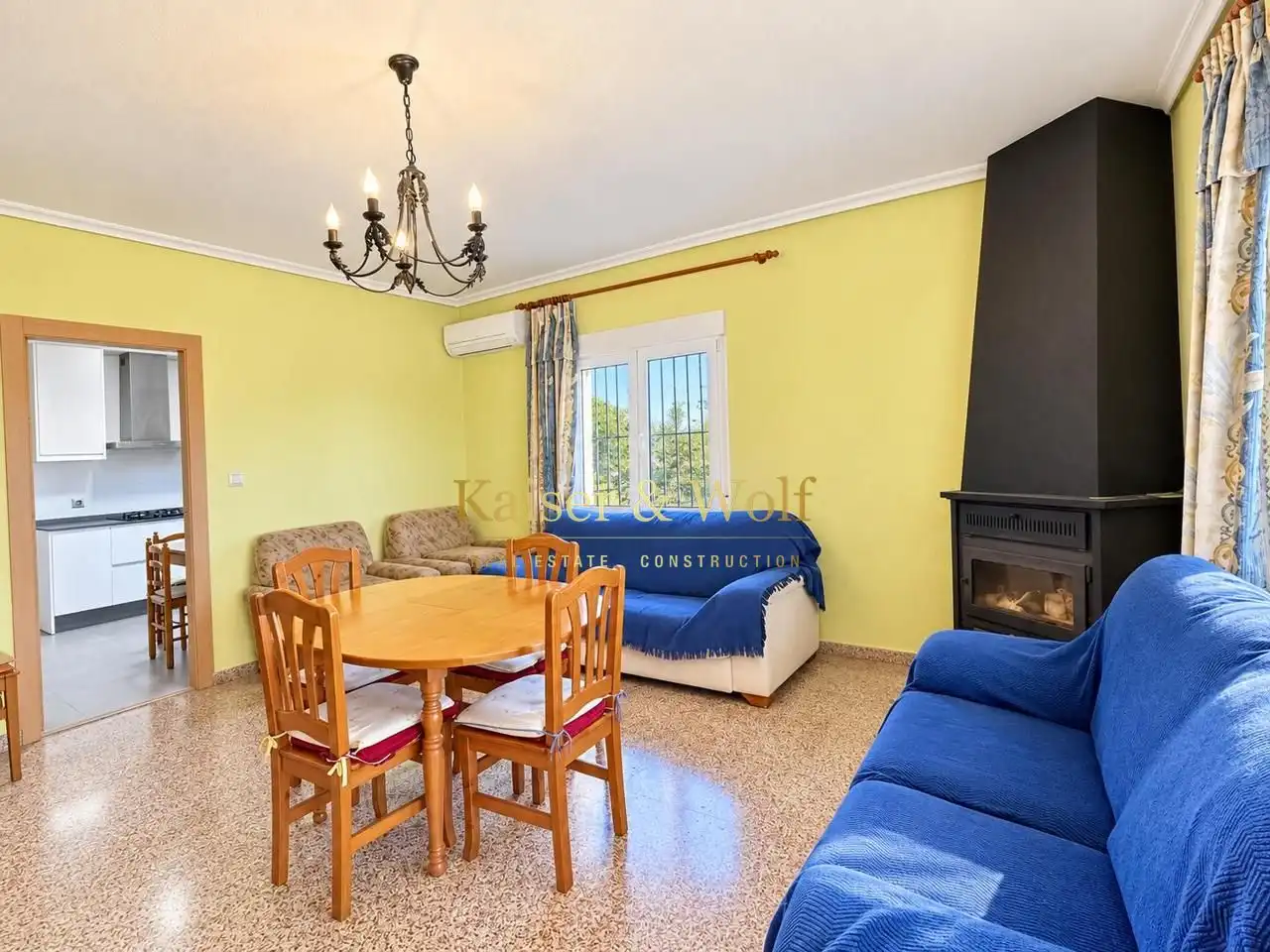 Sala de estar de Casa o chalet en venta en Elche / Elx con Aire acondicionado, Jardín privado y Piscina