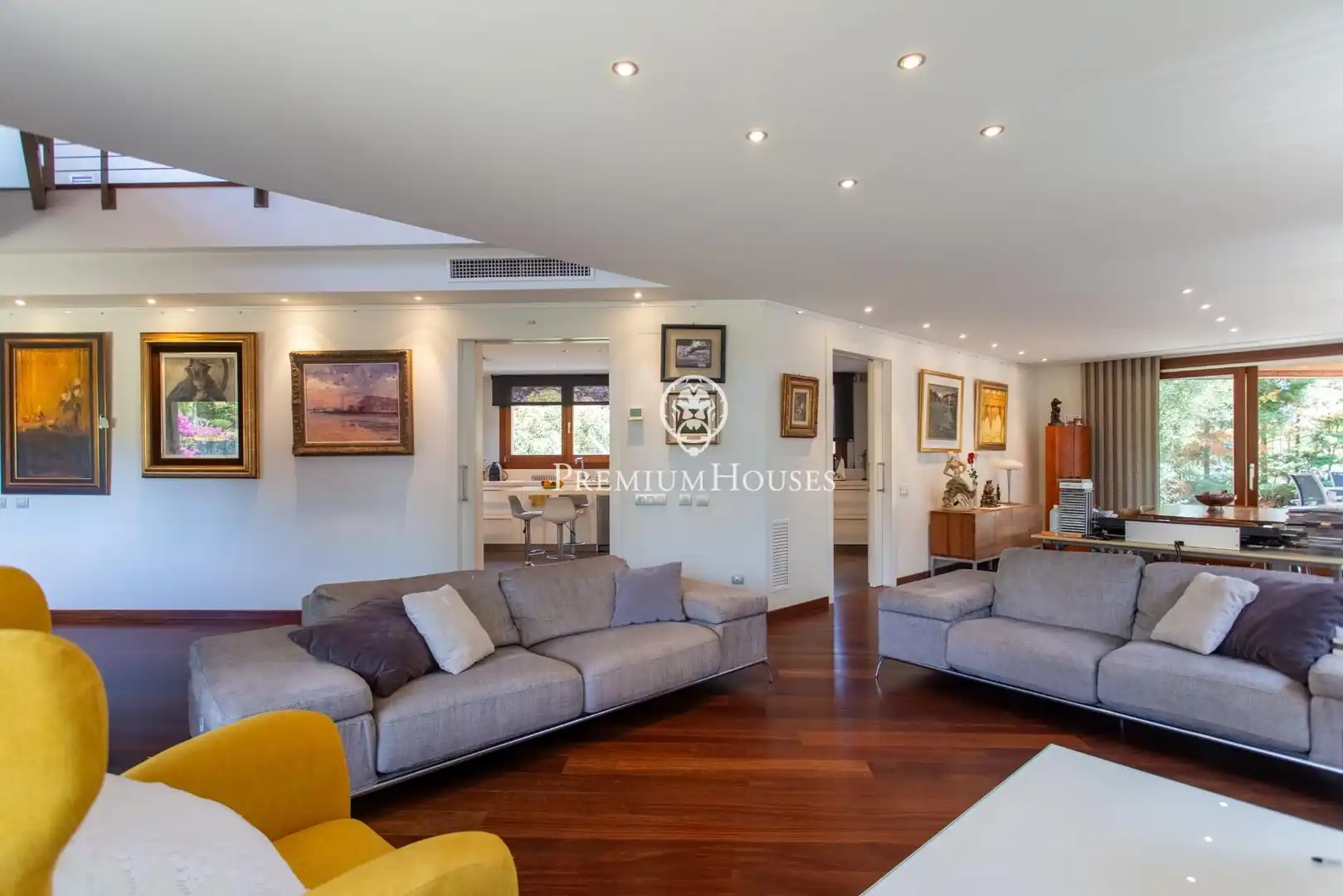 Wohnzimmer von Haus oder Chalet zum Verkauf in Cabrera de Mar mit Klimaanlage, Heizung und Privatgarten
