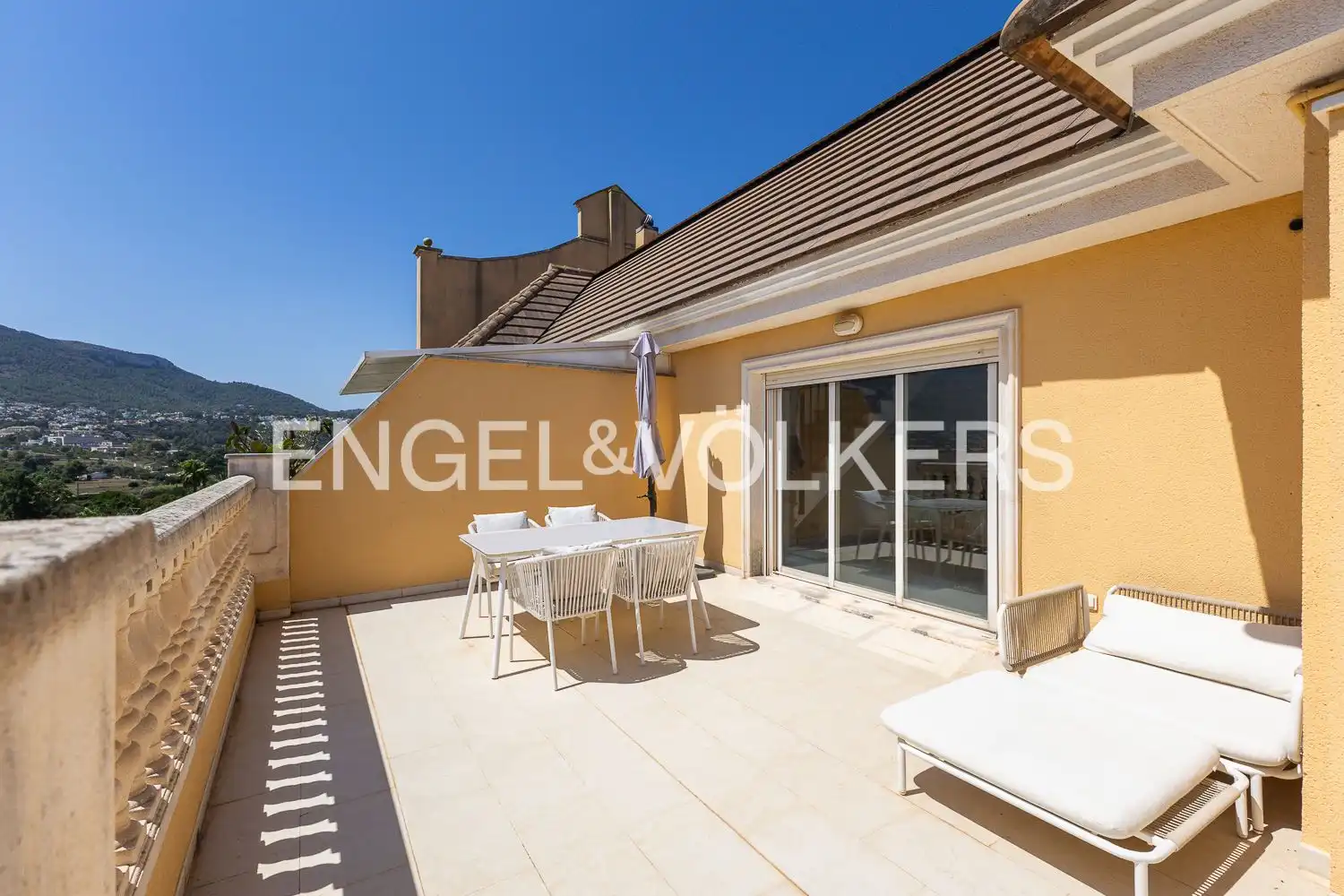 Terrace of Duplexes for rent in Dénia  with Air Conditioner, Heating and Swimming Pool