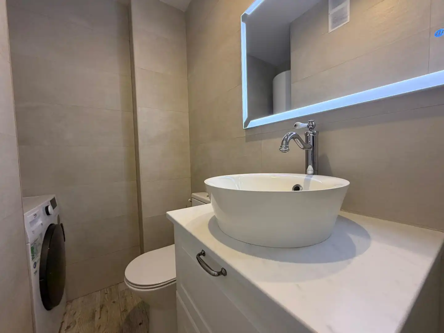 Baño de Apartamento en venta en Mont-roig del Camp con Parquet, Amueblado y Horno