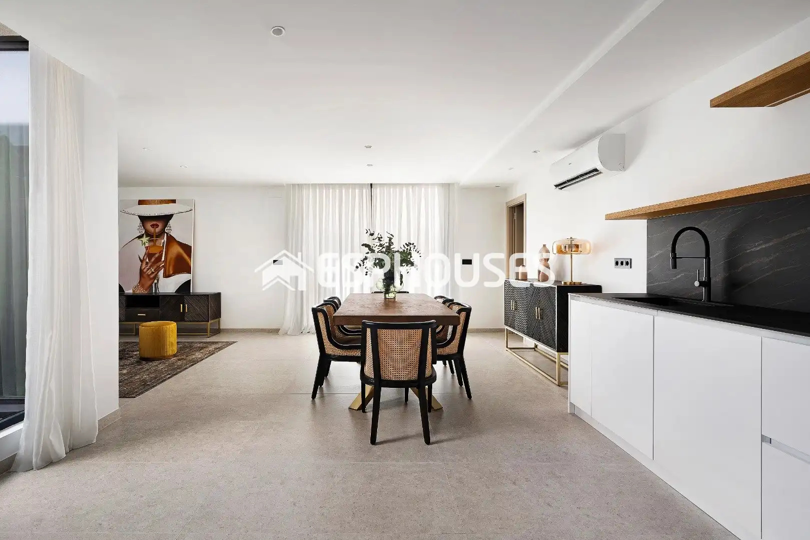 Sala de estar de Casa o chalet en venta en La Nucia con Aire acondicionado, Terraza y Piscina