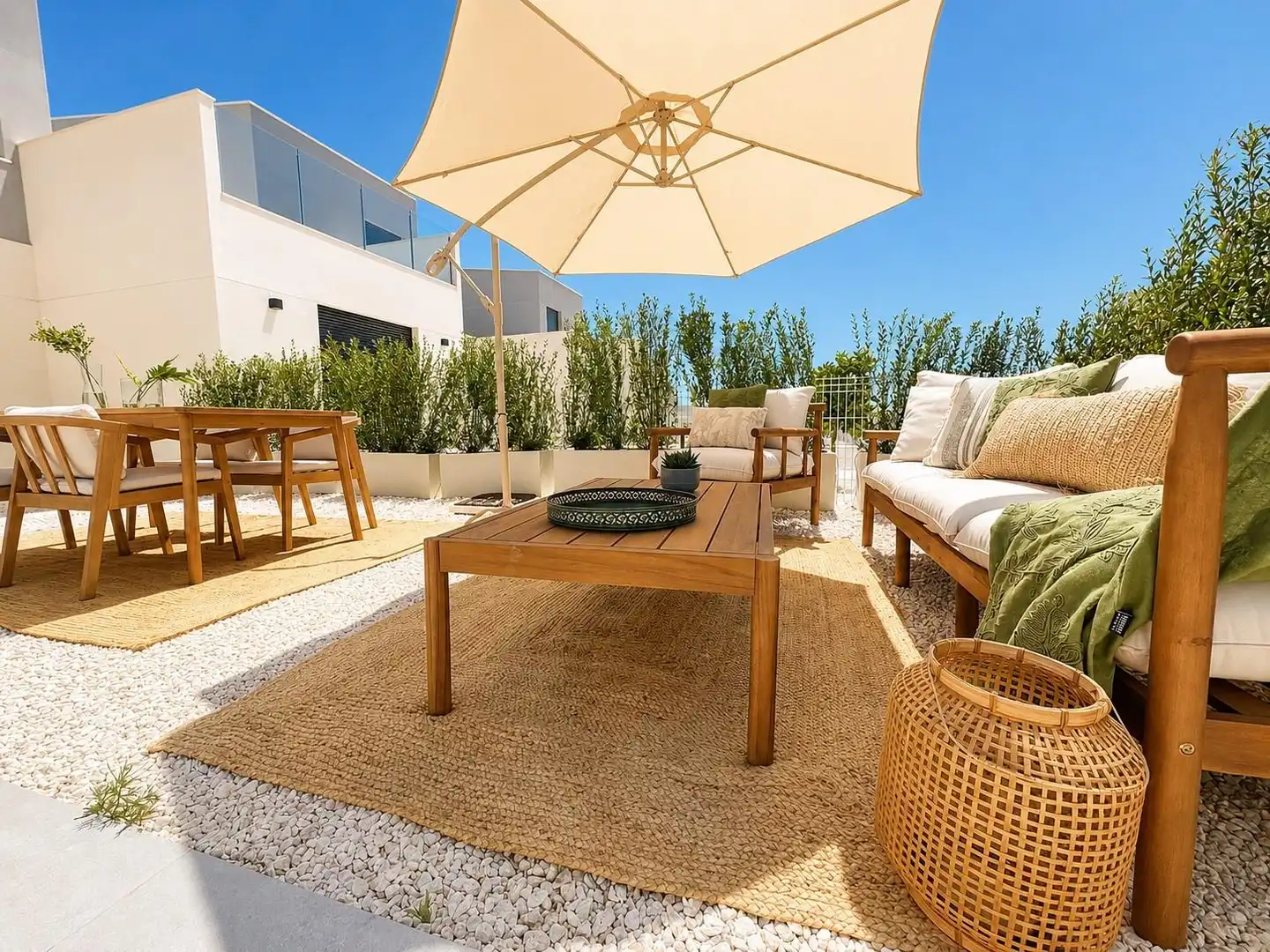 Terraza de Casa adosada en venta en Murcia con Aire acondicionado, Calefacción y Jardín privado