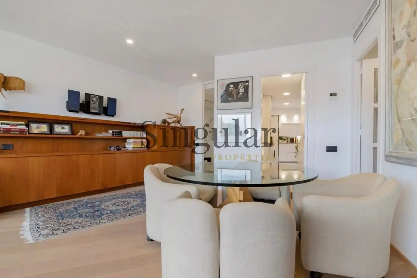 Sala d'estar de Pis en venda en Sarrià - Sant Gervasi