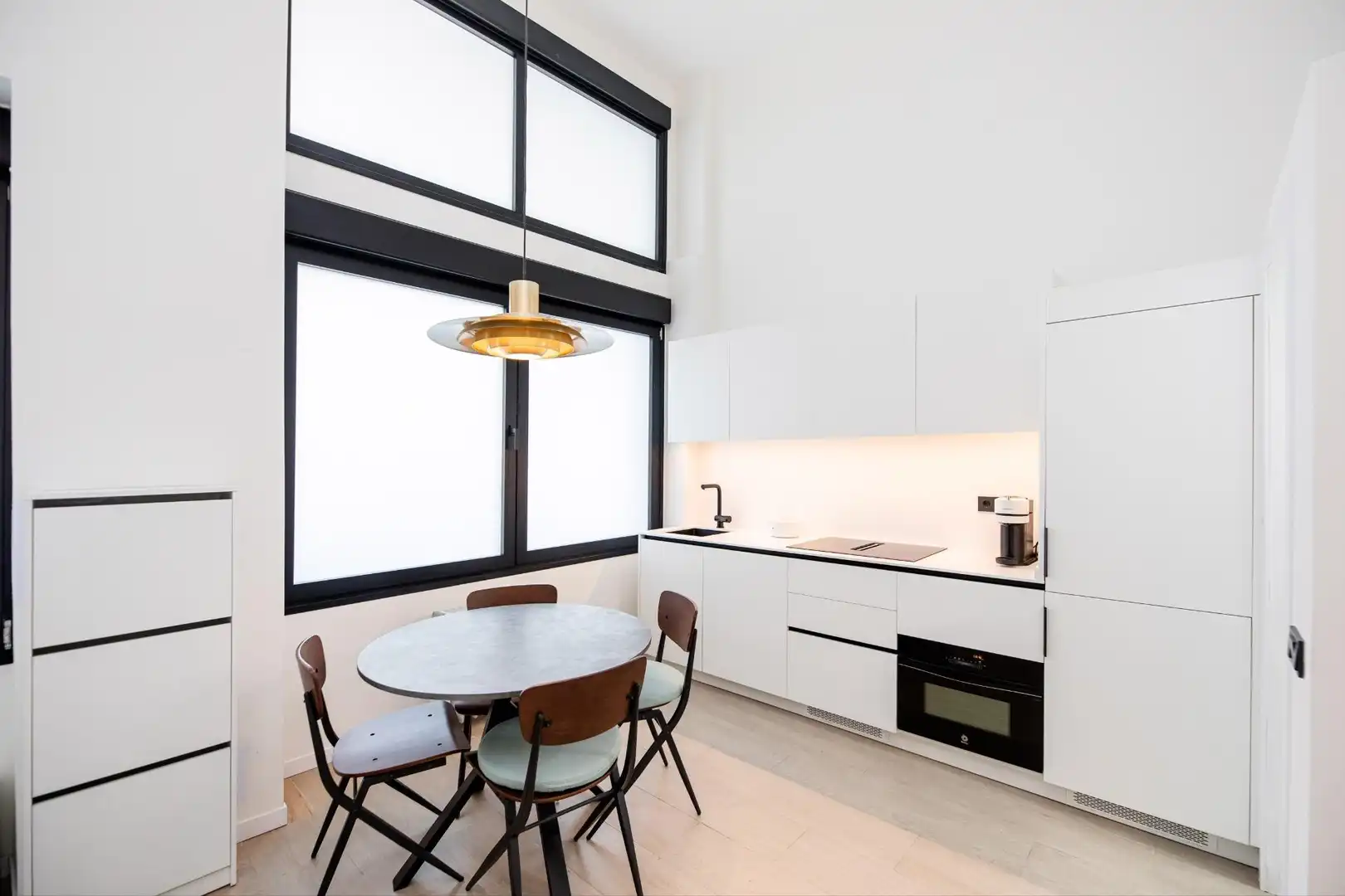 Cocina de Estudio de alquiler en Madrid con Amueblado y Alarma