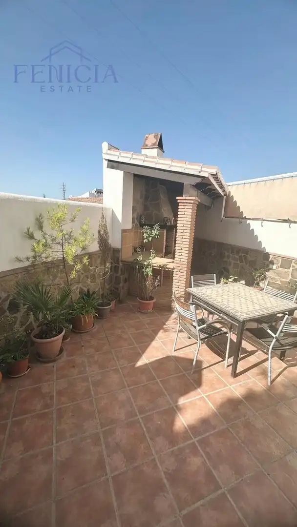 Terraza de Casa adosada en venta en Nerja con Jardín privado, Terraza y Piscina comunitaria