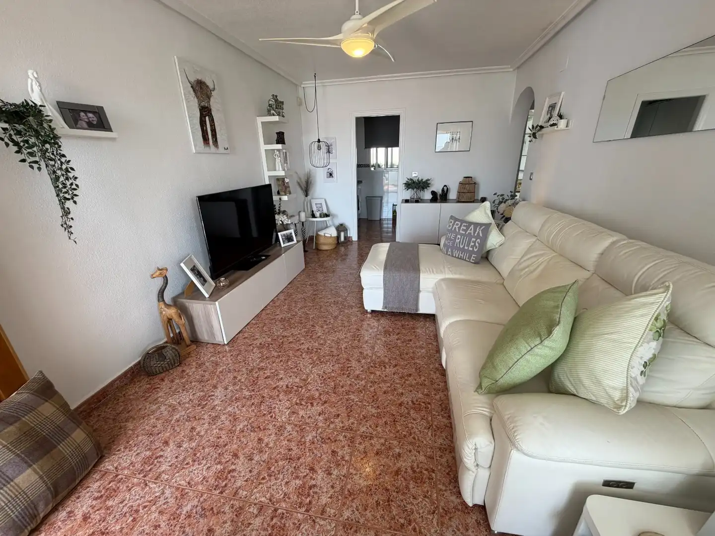 Sala d'estar de Àtic en venda en Orihuela amb Aire condicionat, Terrassa i Piscina
