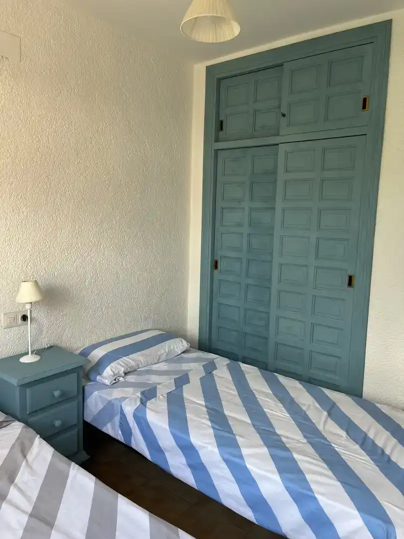 Bedroom of Flat for rent in Els Poblets  with Air Conditioner, Private garden and Storage room