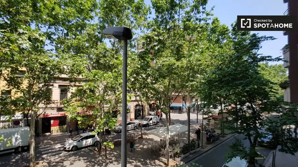 Vista exterior de Piso para compartir en Barcelona con Aire acondicionado, Calefacción y Terraza