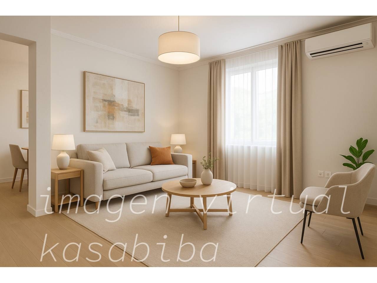 Living room of Flat for sale in  Valencia Capital  with Air Conditioner and Heating