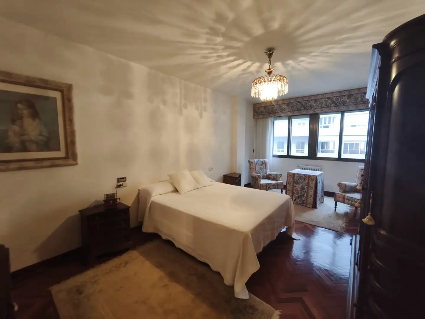 Bedroom of Flat for sale in Ourense Capital   with Heating, Parquet flooring and Storage room