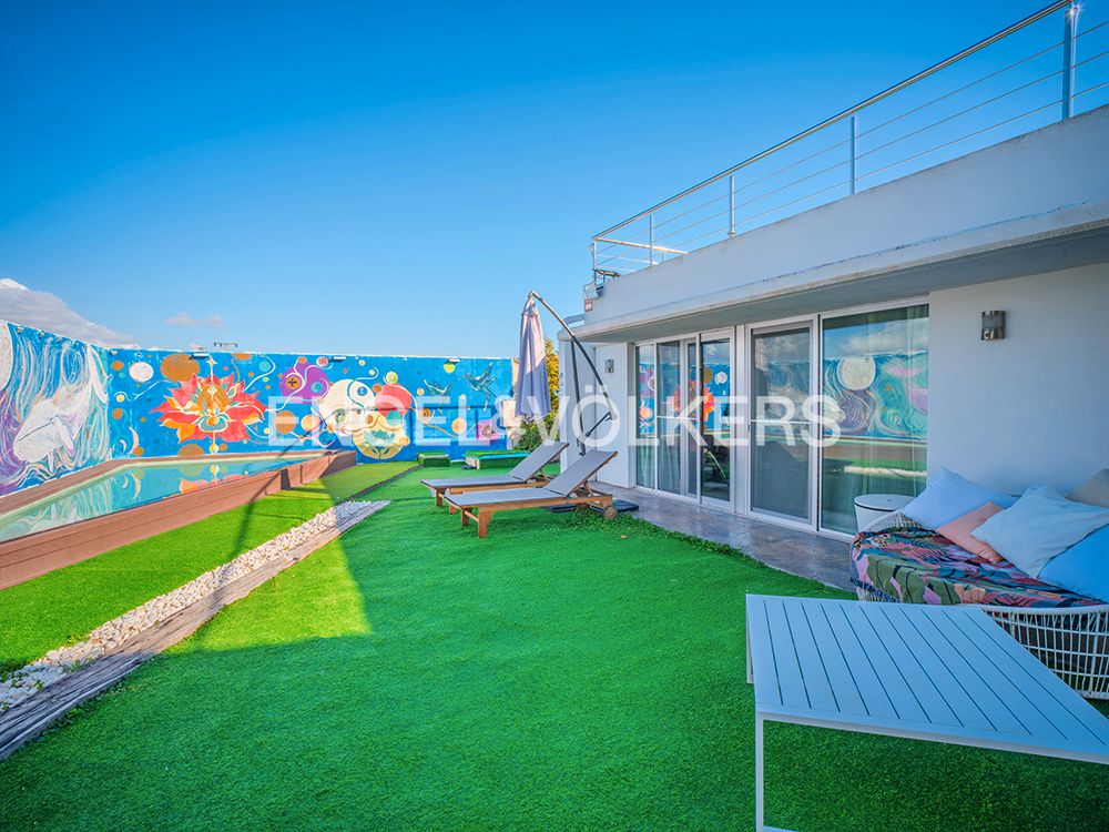 Terrassa de Casa o xalet en venda en Mutxamel amb Aire condicionat, Calefacció i Jardí privat