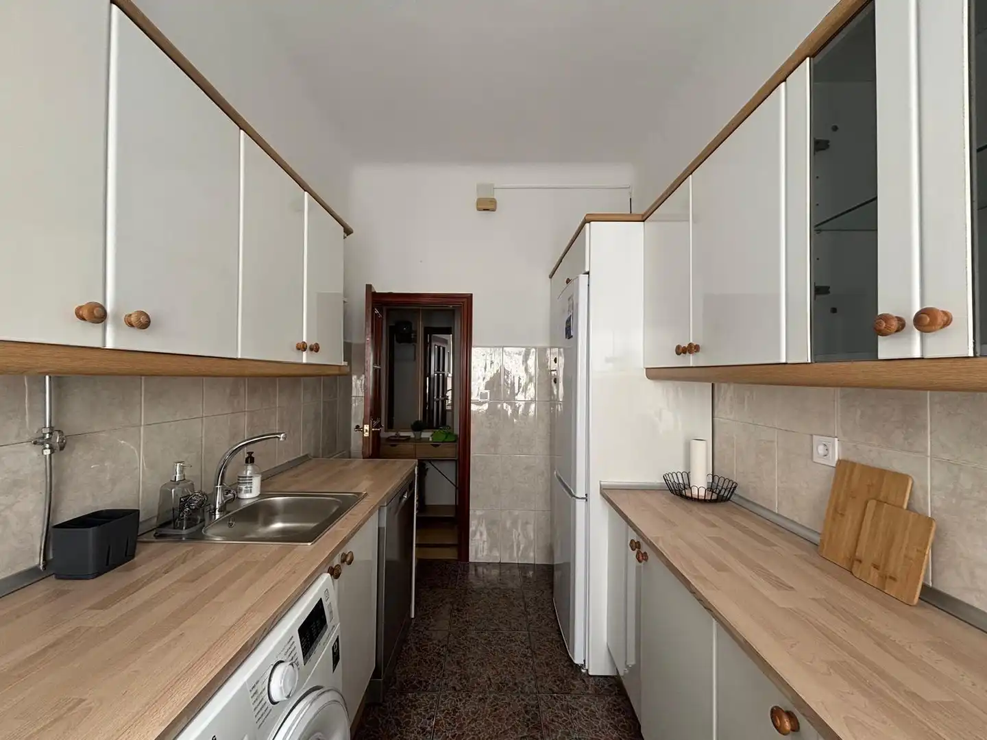 Kitchen of Flat for rent in Cáceres  with Air Conditioner, Furnished and Balcony