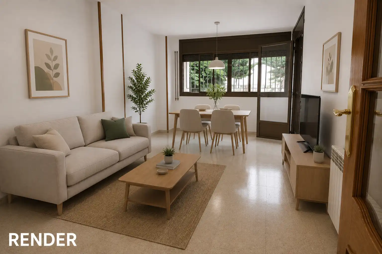 Sala d'estar de Pis en venda en Sabadell amb Forn i Balcó