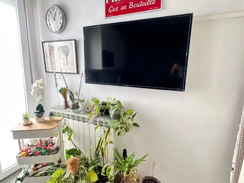 Sala de estar de Piso para compartir en Madrid con Amueblado