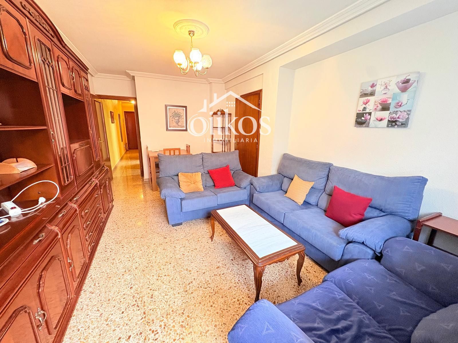 Living room of Flat to rent in Salamanca Capital  with Heating, Furnished and Washing machine