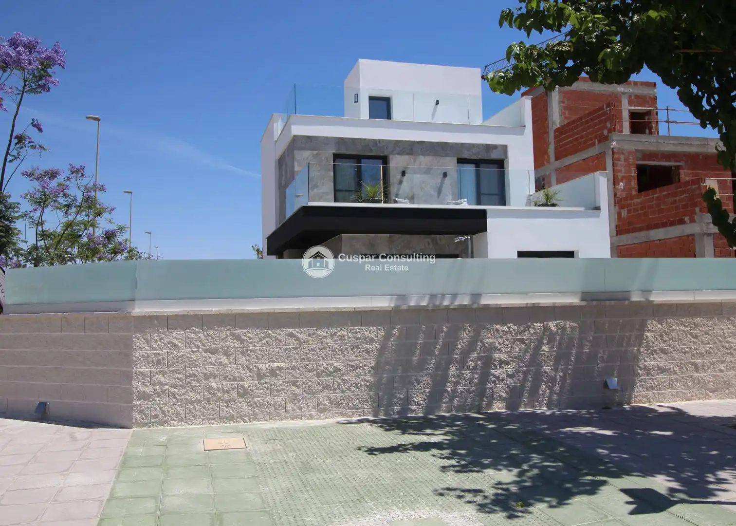 Vista exterior de Casa o xalet en venda en Pilar de la Horadada amb Aire condicionat, Calefacció i Jardí privat