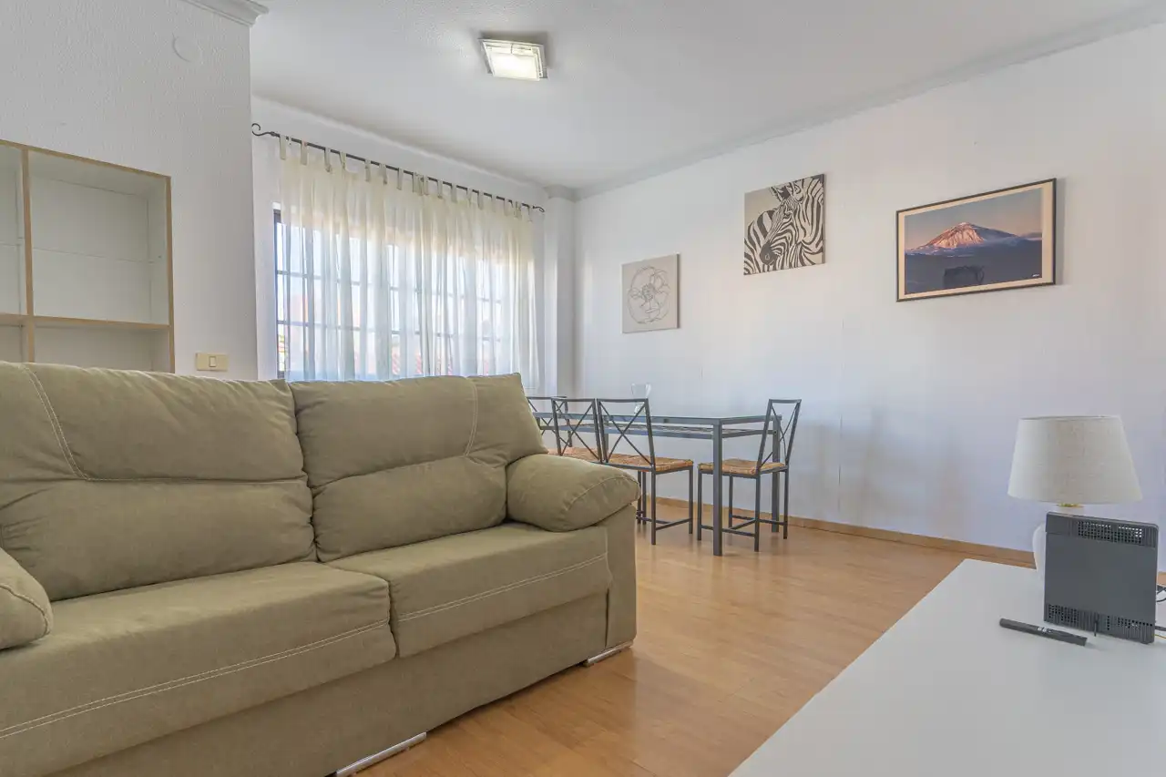 Sala d'estar de Pis de lloguer amb opció a compra en San Cristóbal de la Laguna amb Parquet, Moblat i Forn