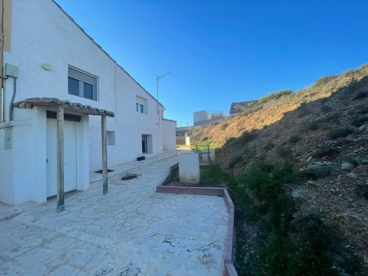 Vista exterior de Casa o chalet en venta en Villastar con Calefacción, Jardín privado y Terraza