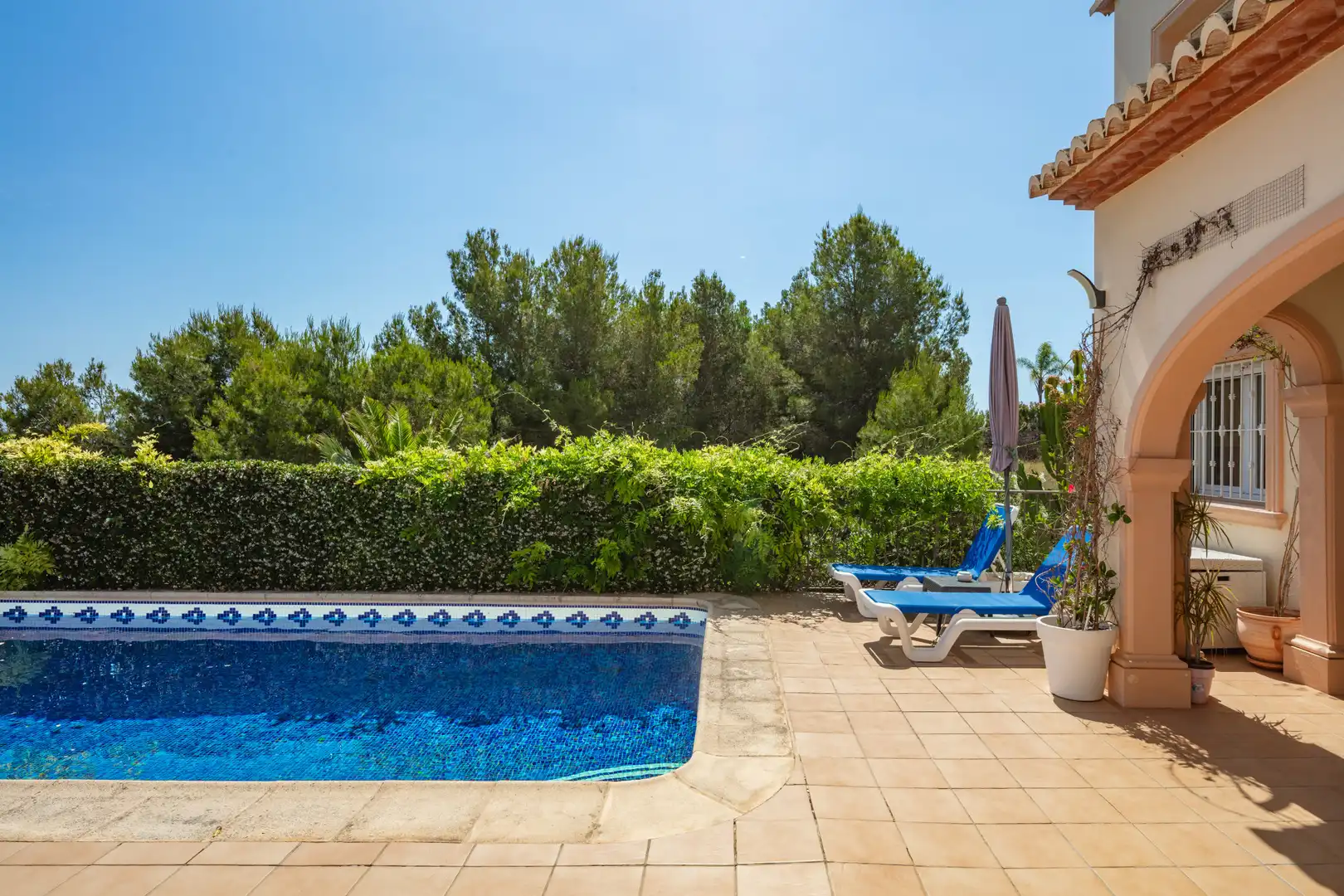 Piscina de Casa o chalet en venta en Jávea / Xàbia con Aire acondicionado, Jardín privado y Terraza