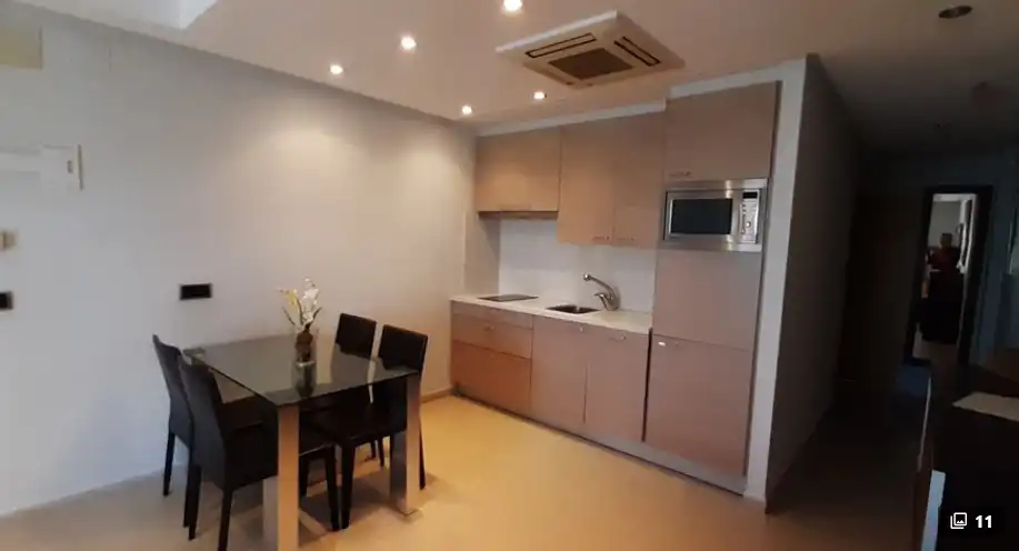 Cuina de Apartament de lloguer en Benitachell / El Poble Nou de Benitatxell amb Aire condicionat, Terrassa i Moblat