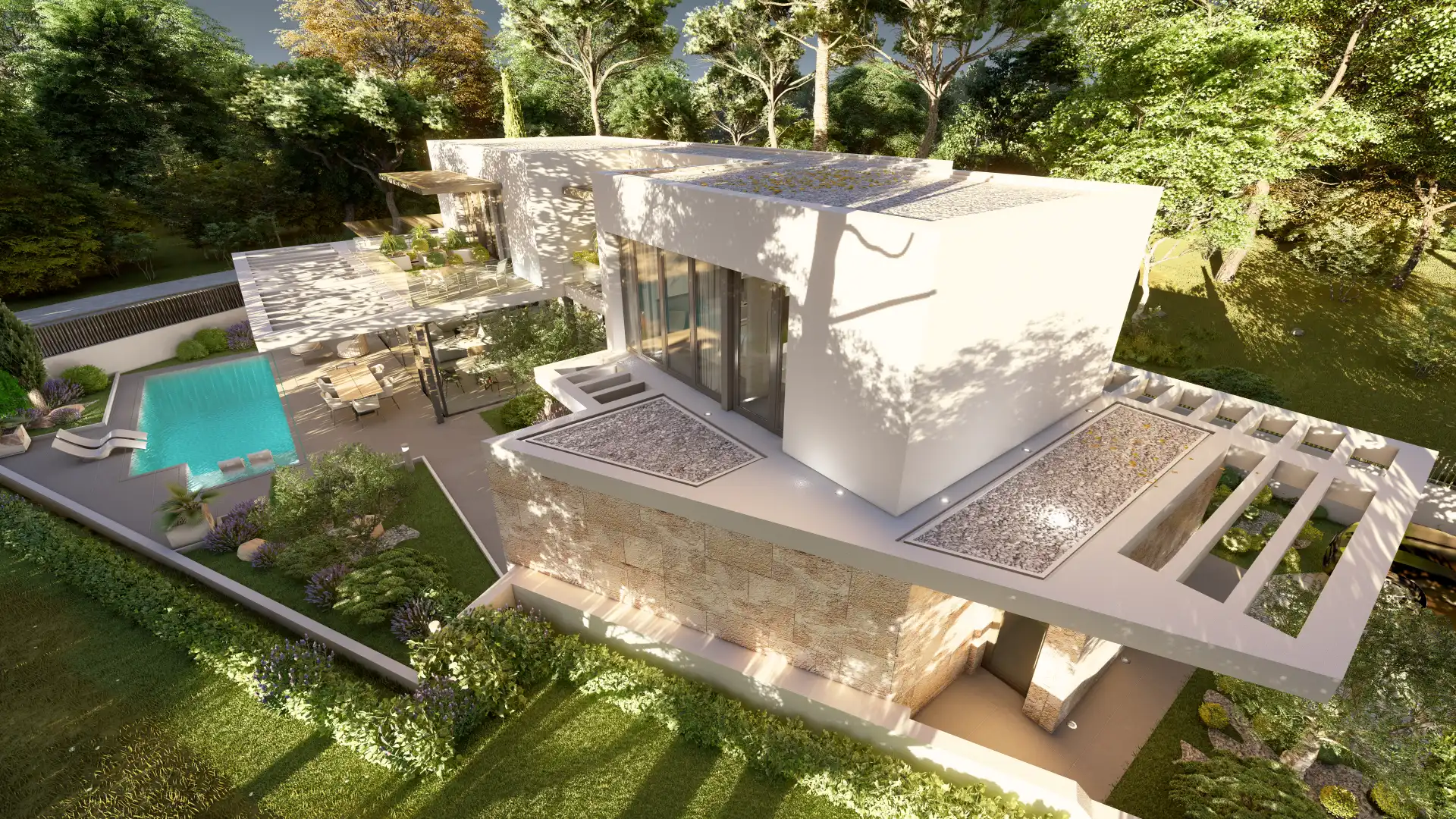 Terrassa de Casa o xalet en venda en Las Rozas de Madrid amb Aire condicionat, Calefacció i Jardí privat