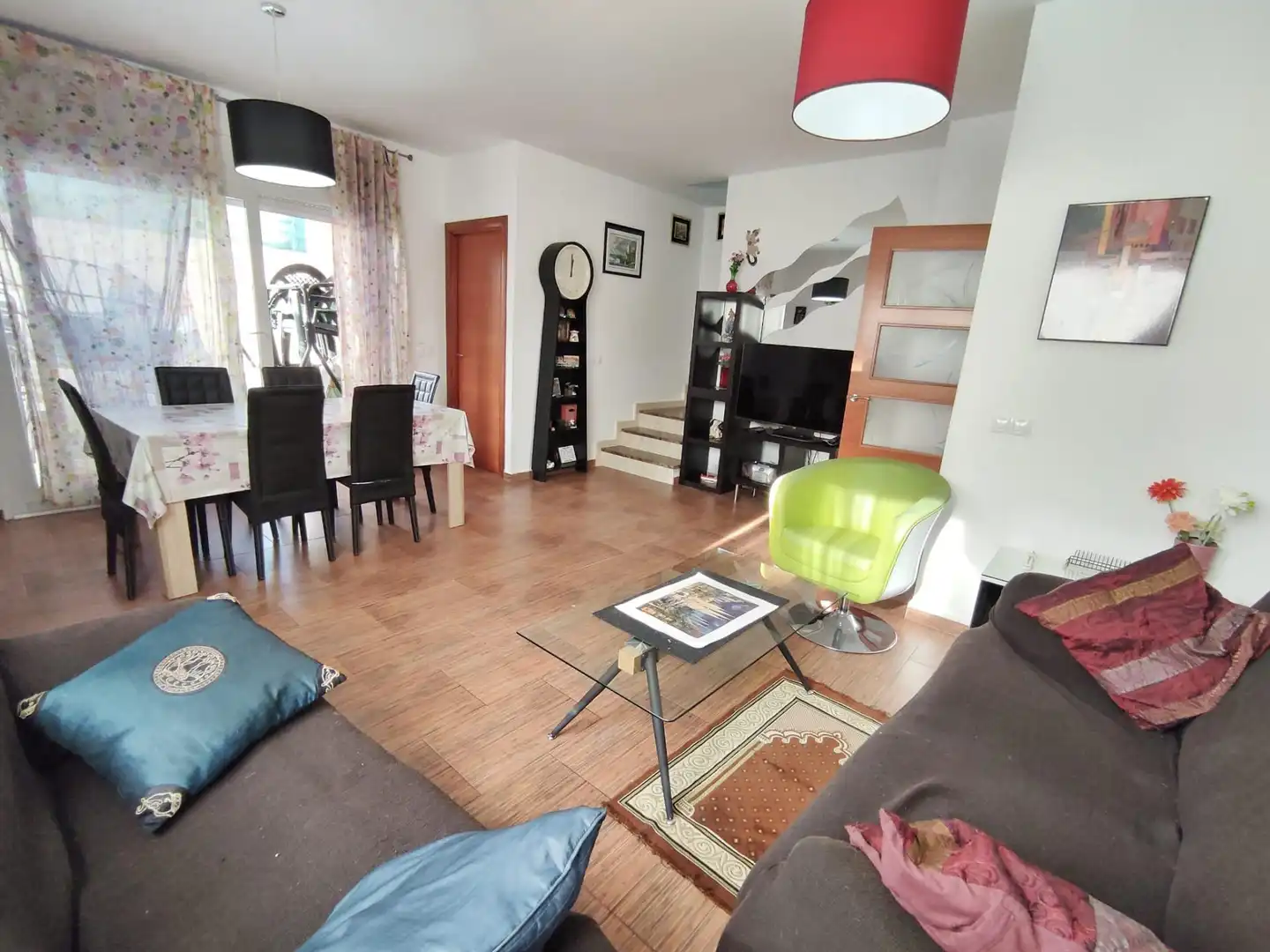 Wohnzimmer von Einfamilien-Reihenhaus zum Verkauf in Vidreres mit Heizung, Privatgarten und Terrasse