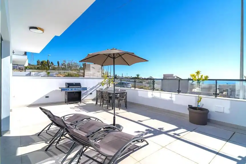 Terraza de Casa o chalet en venta en Nerja con Aire acondicionado, Terraza y Piscina