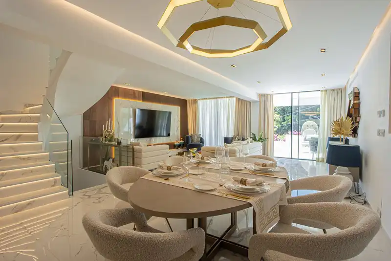 Dining room of Detached homes for rent in Marbella  with Air Conditioner, Terrace and Storage room