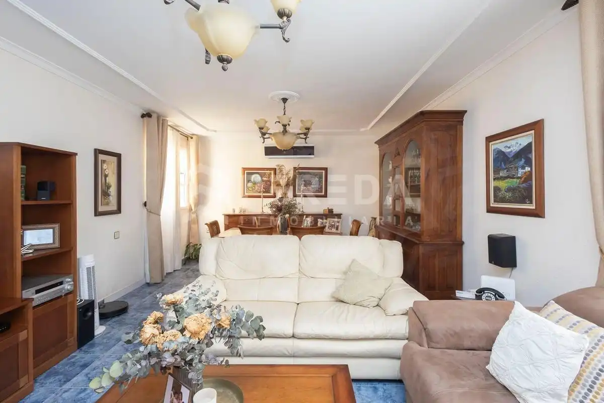 Sala de estar de Casa o chalet en venta en Roquetas de Mar con Aire acondicionado, Jardín privado y Terraza