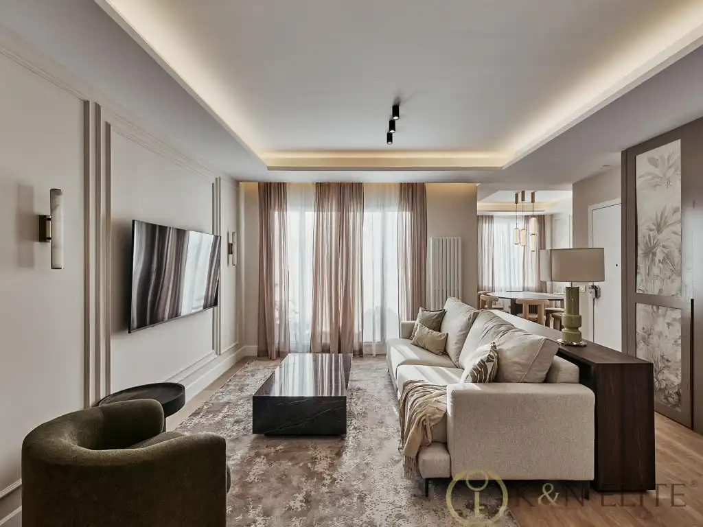 Living room of Attic for sale in Madrid  with Air Conditioner, Terrace and Swimming Pool