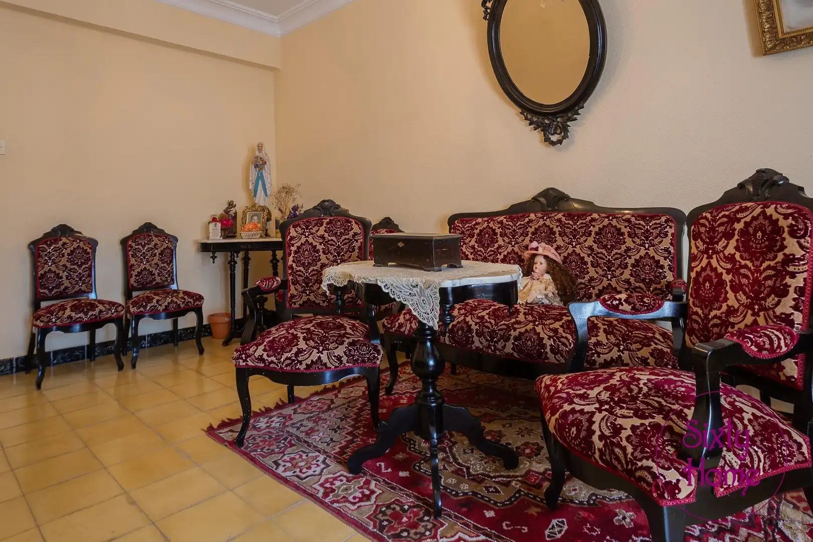 Sala de estar de Piso en venta en Tauste con Terraza, Trastero y Amueblado