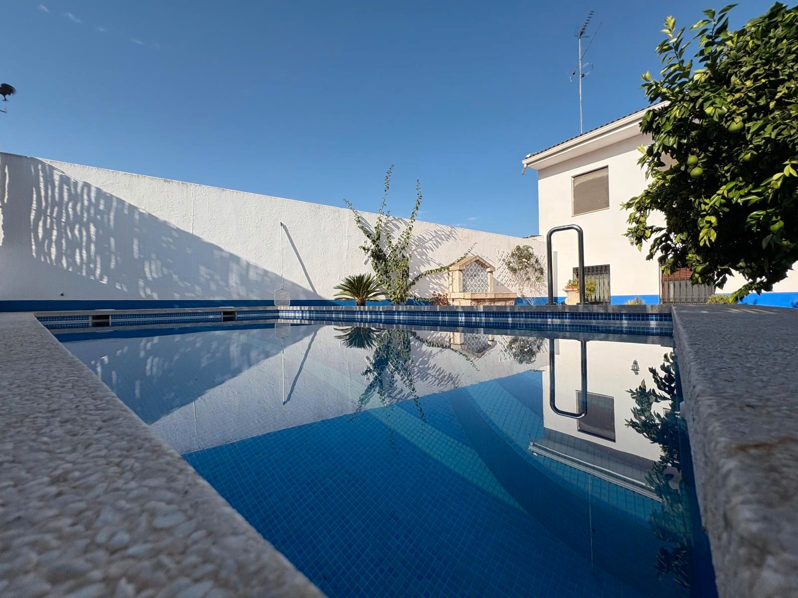 Piscina de Casa o chalet en venta en Aljucén con Calefacción, Jardín privado y Terraza