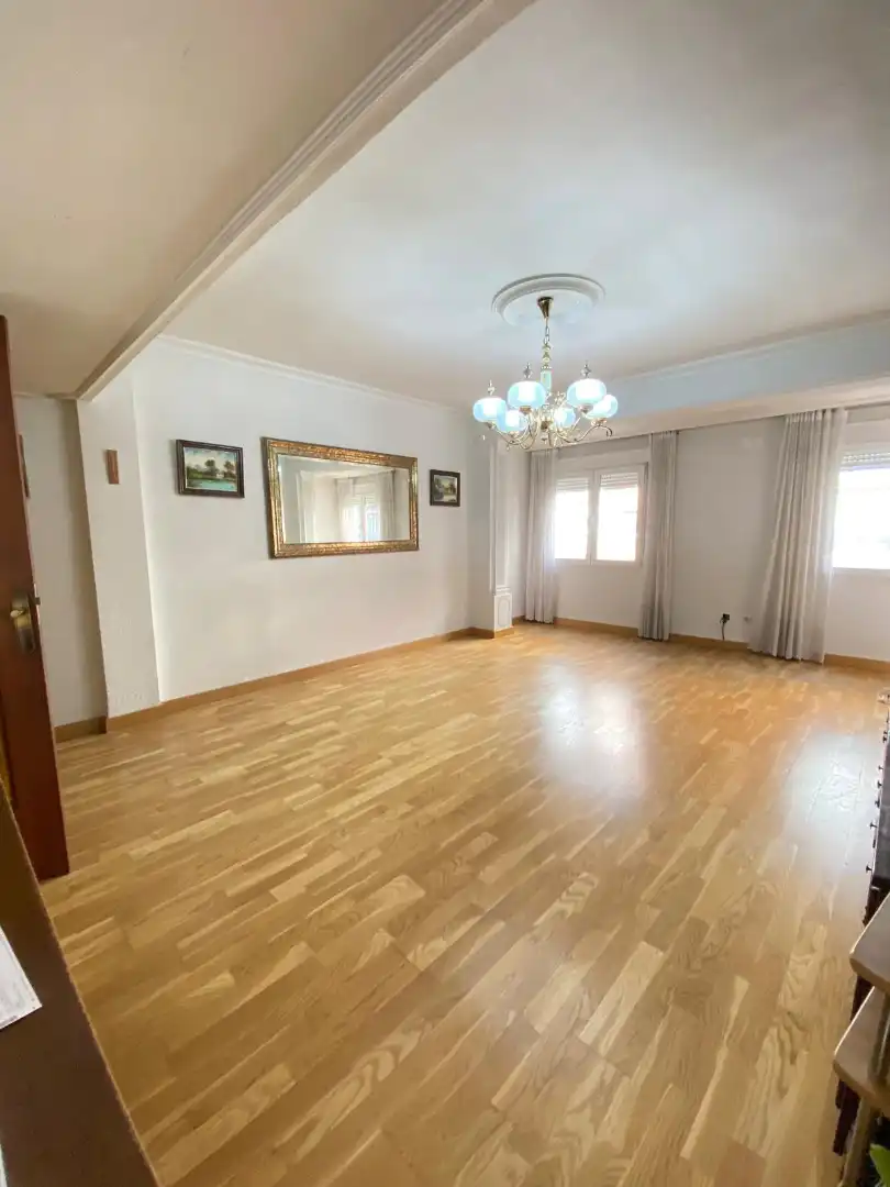 Sala d'estar de Pis en venda en Valladolid amb Calefacció, Parquet i Moblat