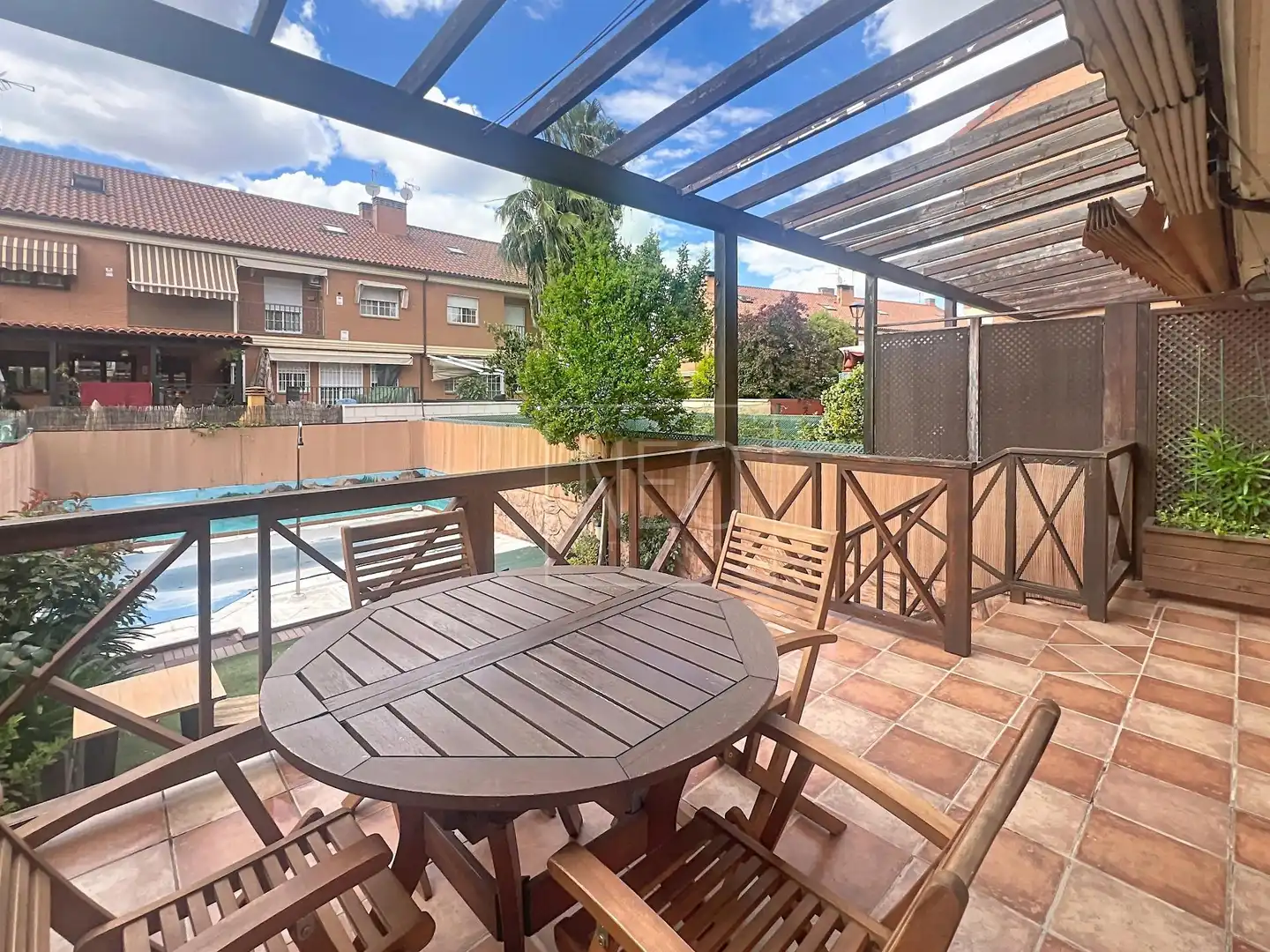 Terraza de Casa adosada en venta en Parla con Aire acondicionado, Calefacción y Jardín privado