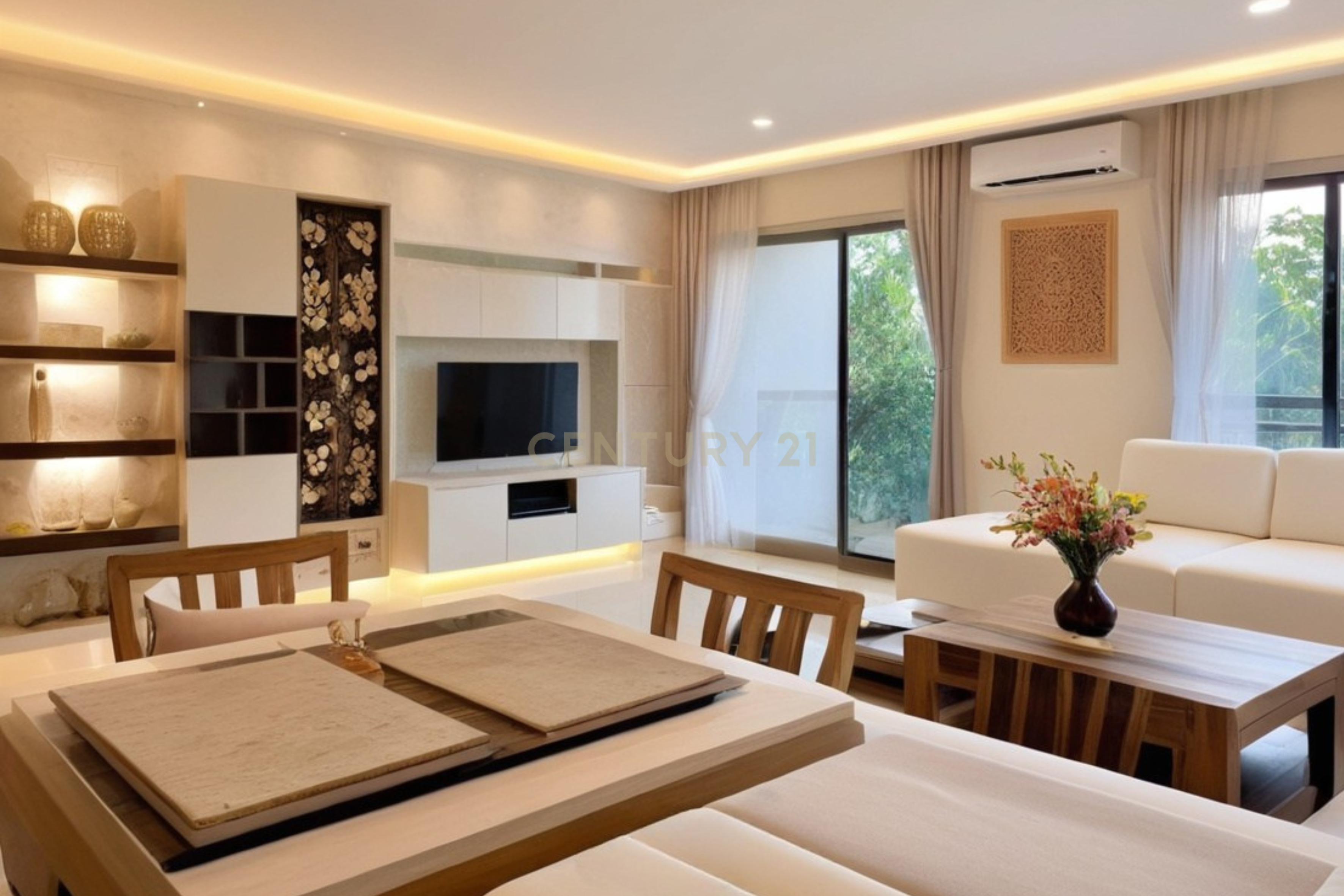 Living room of Duplex for sale in Santa Eulària des Riu  with Air Conditioner, Private garden and Oven