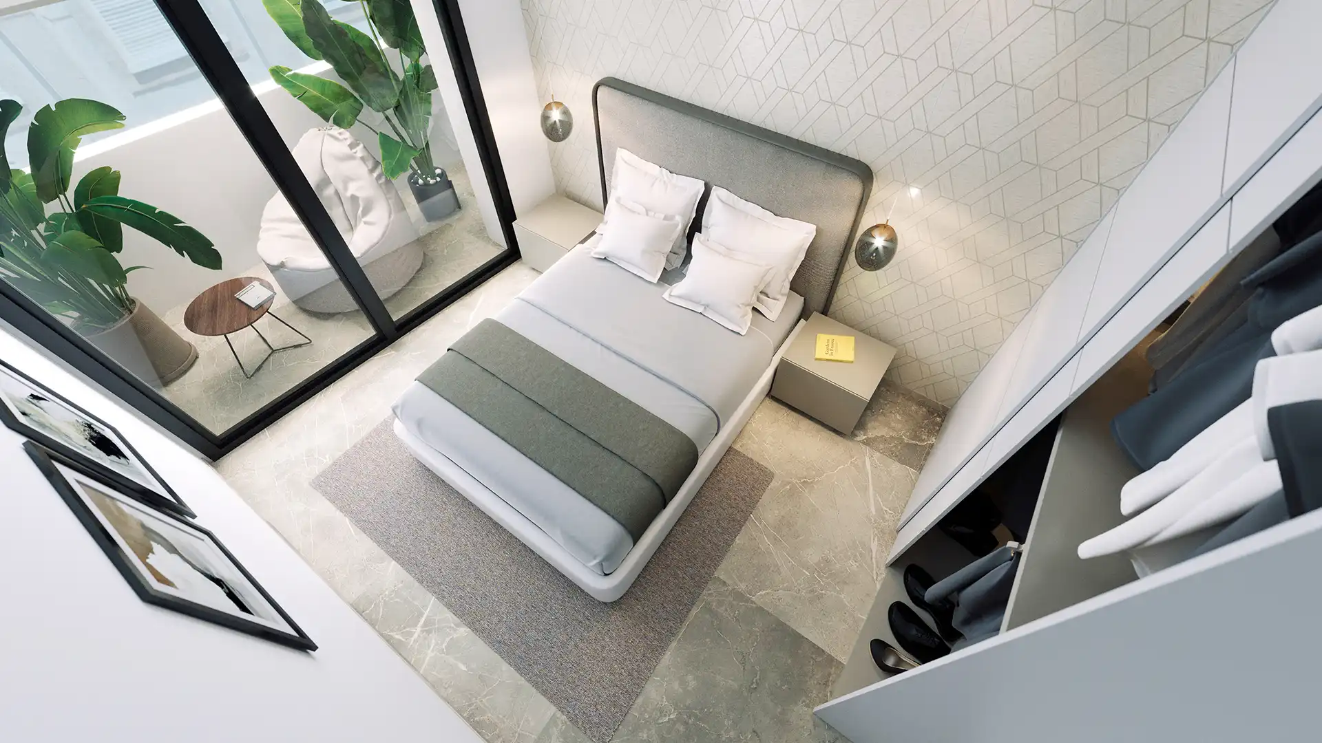 Bedroom of Flat for sale in Torrevieja  with Air Conditioner, Heating and Private garden