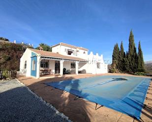 Vista exterior de Finca rústica en venda en Cútar amb Aire condicionat, Terrassa i Piscina