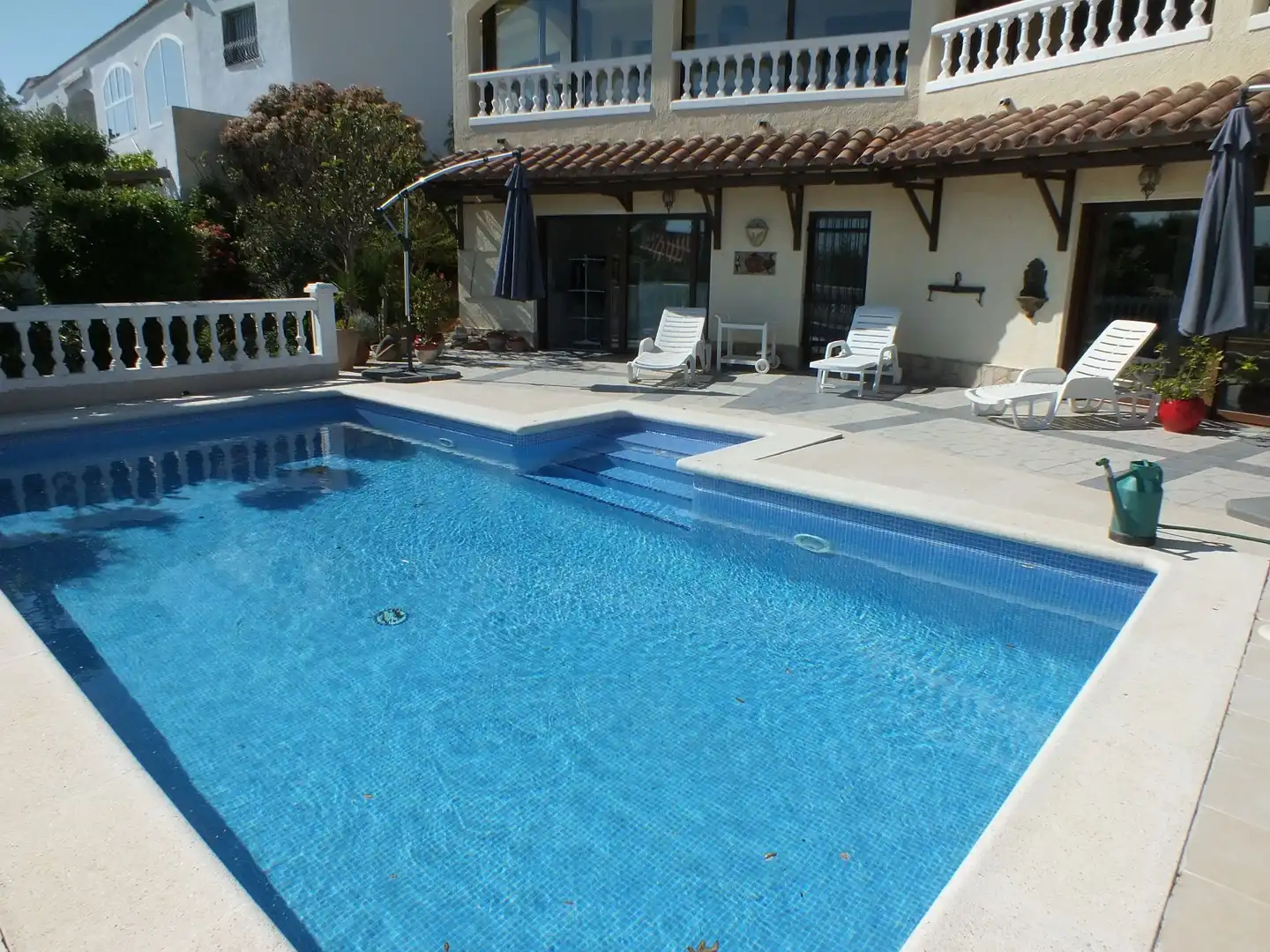 Swimming pool of Houses for sale in Roses  with Air Conditioner, Heating and Private garden