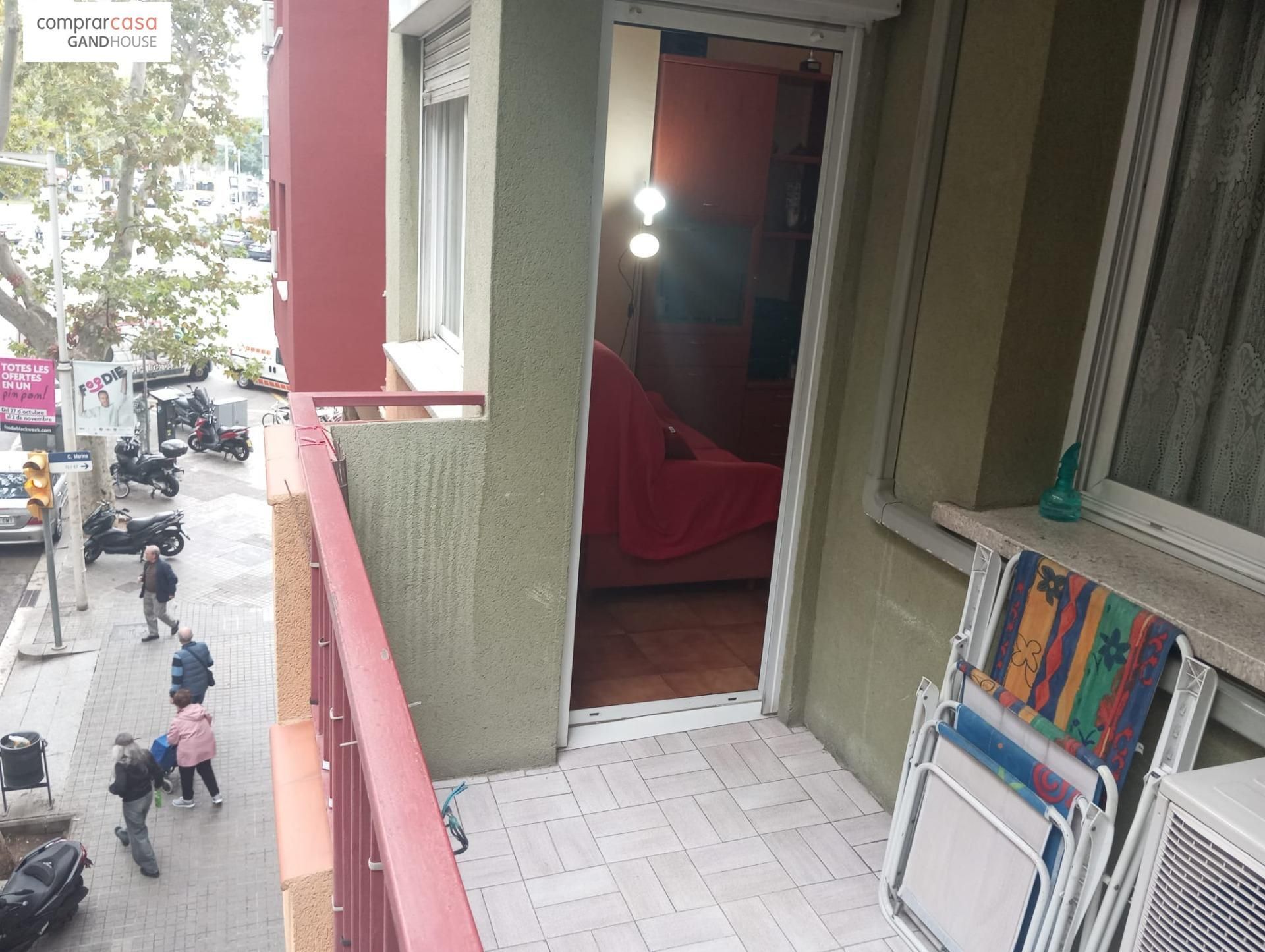 Balcony of Flat for sale in  Barcelona Capital  with Air Conditioner, Terrace and Balcony