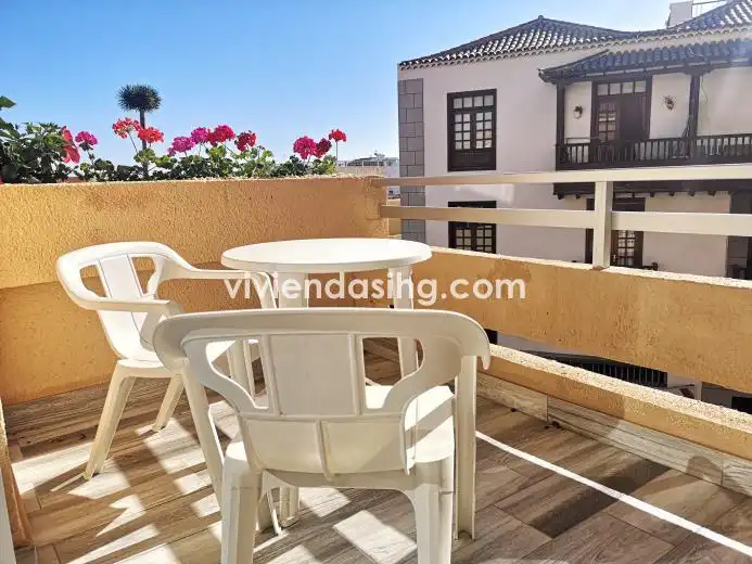 Terrasse von Wohnung zur Miete in Puerto de la Cruz mit Terrasse, Möbliert und Waschmaschine