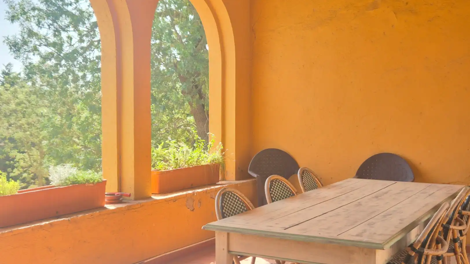 Terrassa de Finca rústica en venda en Verges amb Calefacció, Jardí privat i Terrassa