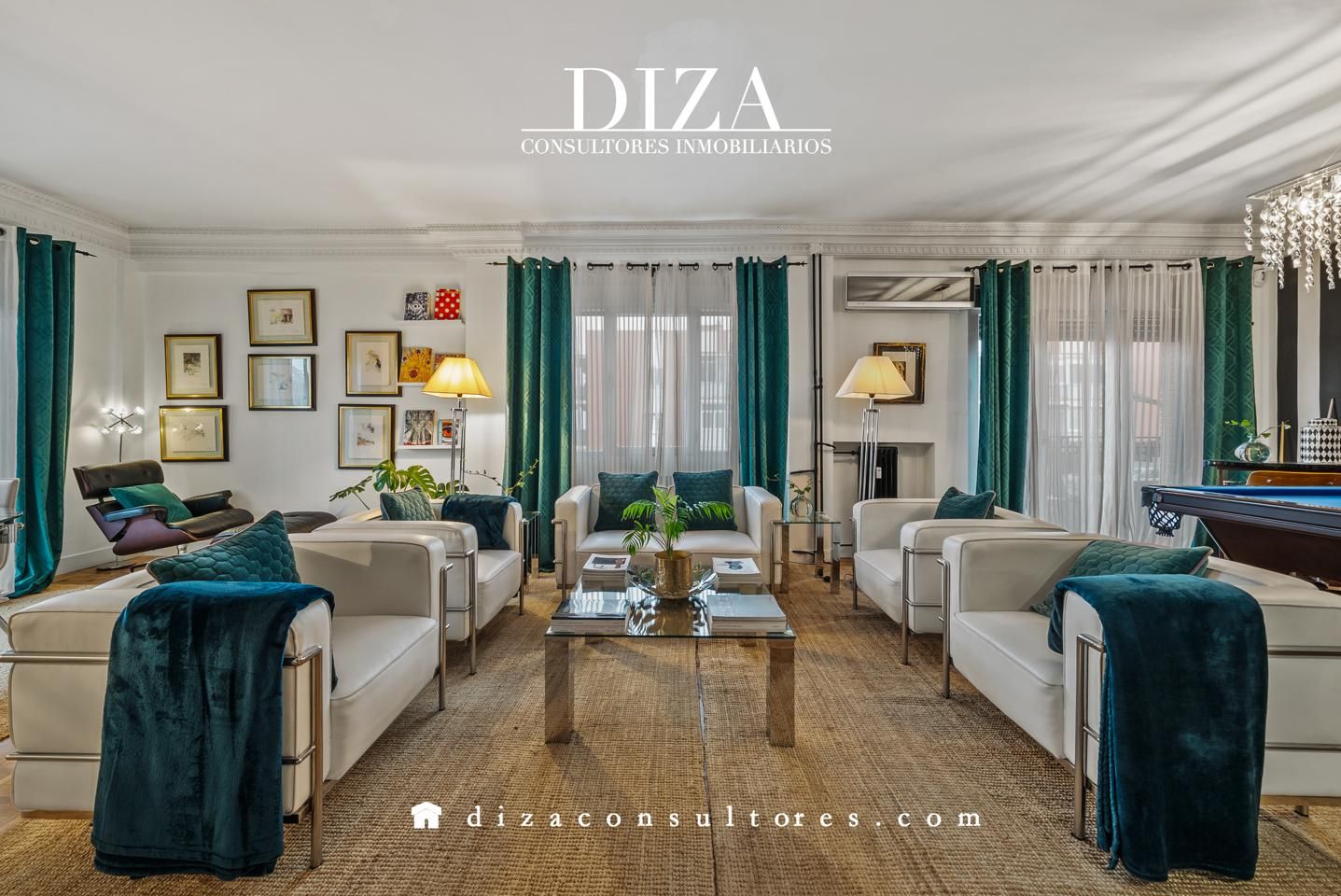 Living room of Flat to rent in  Madrid Capital  with Air Conditioner, Heating and Terrace