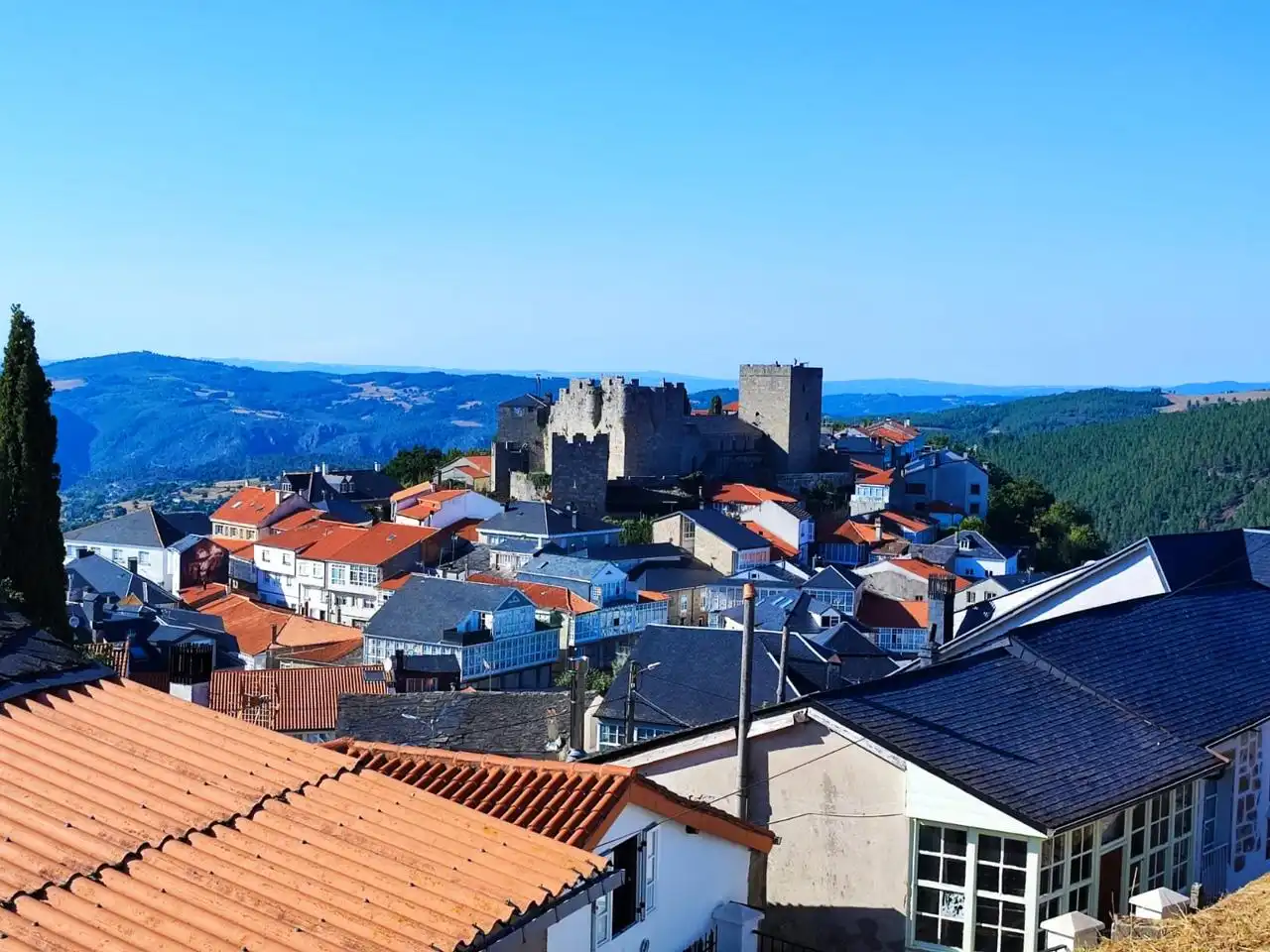 Exterior view of Houses for sale in Castro Caldelas  with Private garden and Terrace