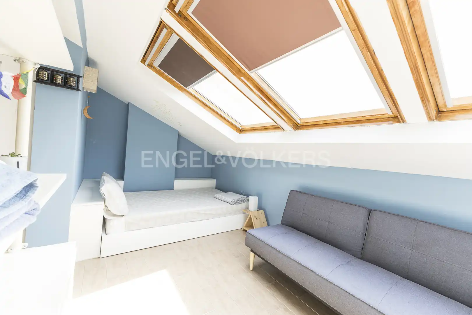 Balcony of Houses for rent in Barcelona  with Air Conditioner, Heating and Private garden