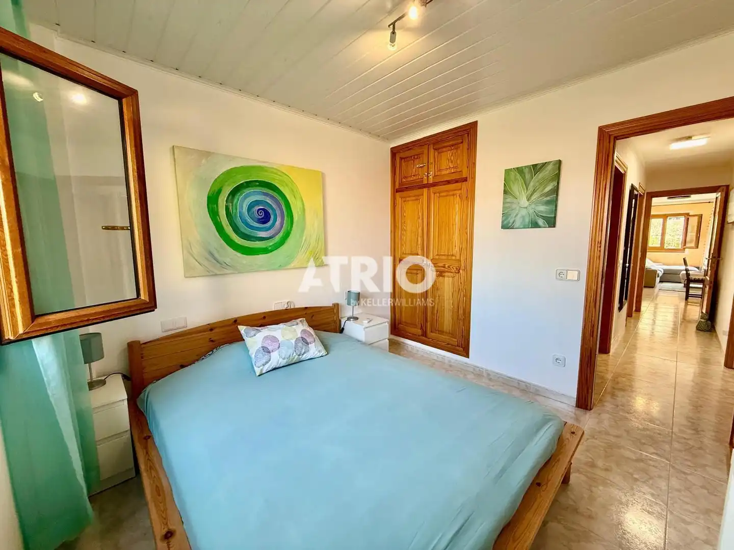 Schlafzimmer von Wohnung zum Verkauf in Santa Margalida mit Klimaanlage, Privatgarten und Terrasse