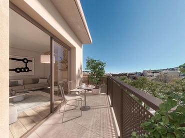 Piso de obra nueva con balcón en venta en Rambla del Carmel 44